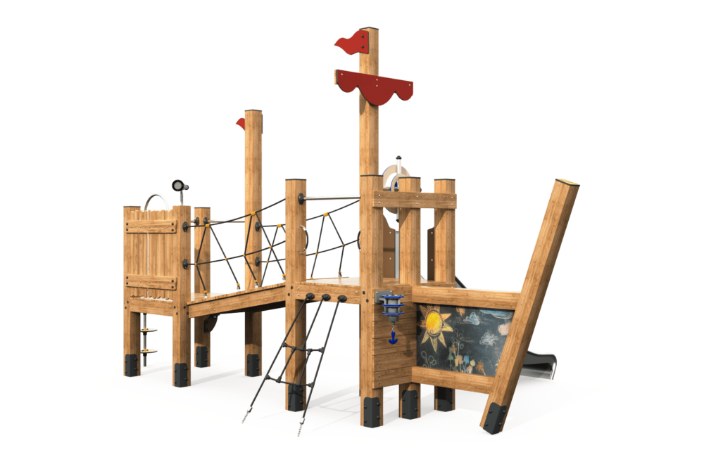 Детский игровой комплекс "Баркас" ДГ-116 ECO